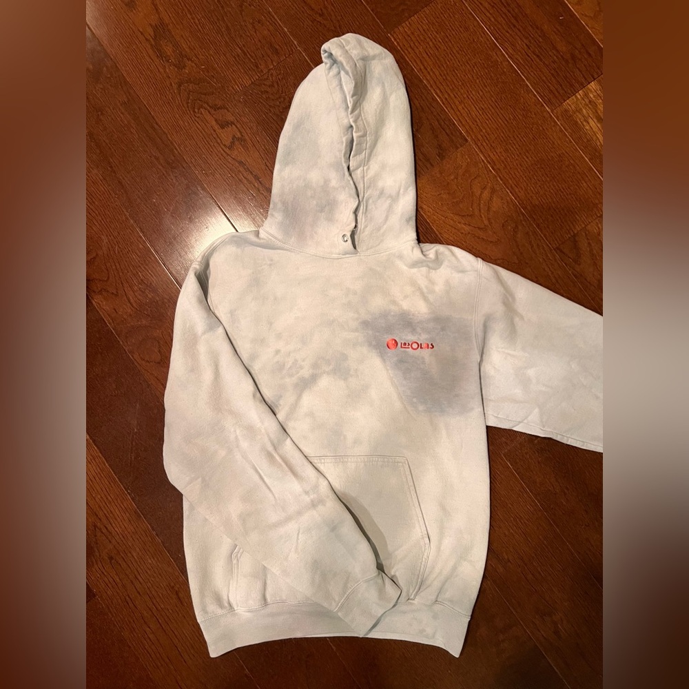 Las Olas Tie-Dye Hoodie with Red Logo